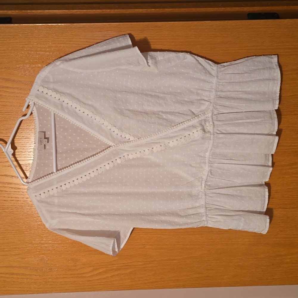 Loft white top